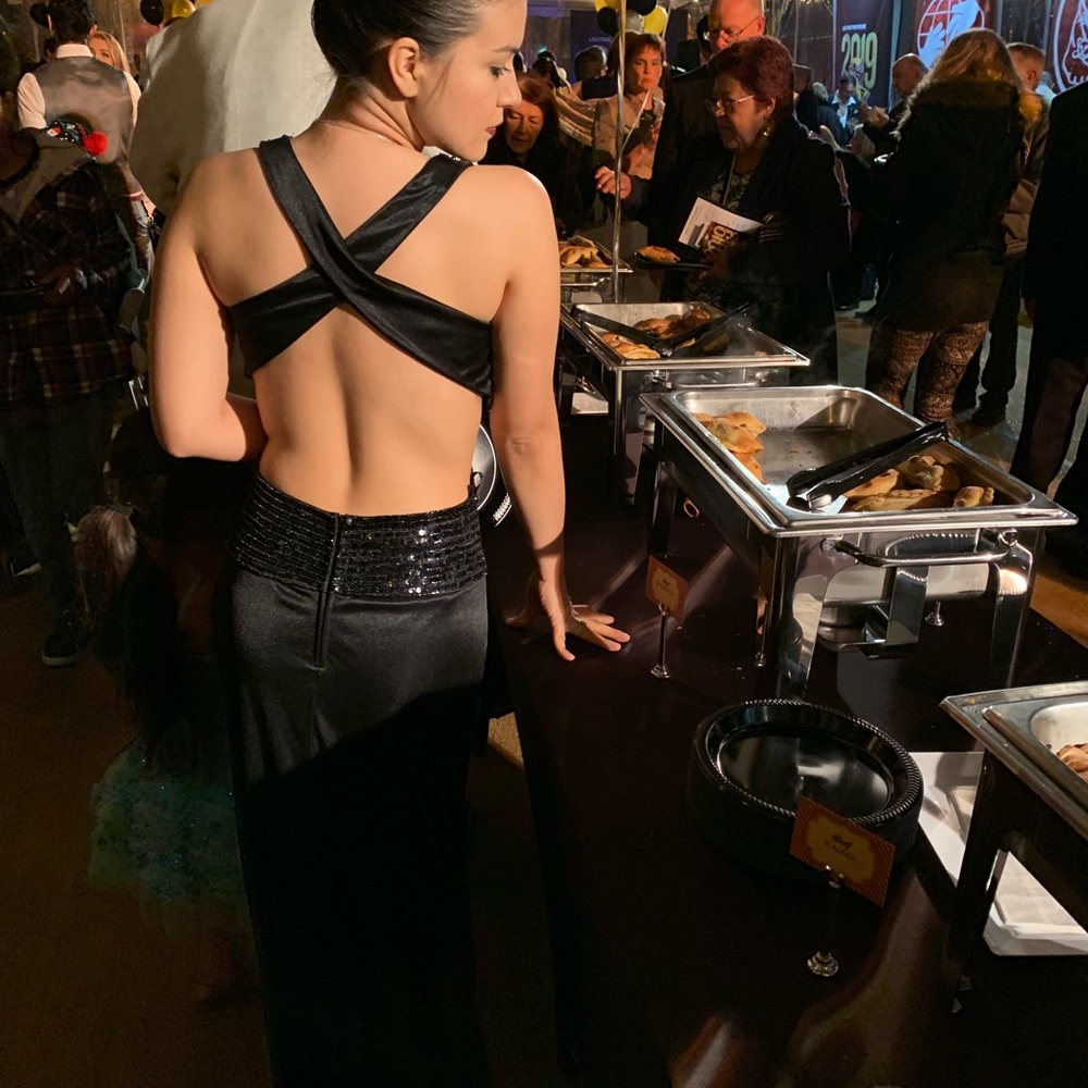 Black prom dress very elegant